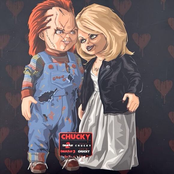 Glamlite x Chucky & Tiff Mirror Romance Is Dead Heart Shaped Hand Mirror Collab - Picture 6 of 7